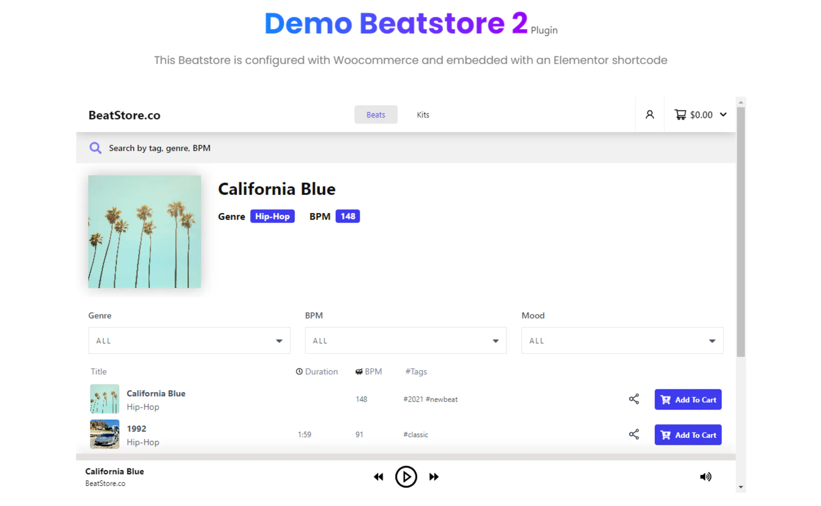 BeatStore WordPress Plugin